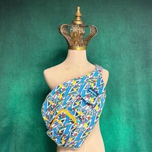 Kavu Multicolor Geometric Sling Bag